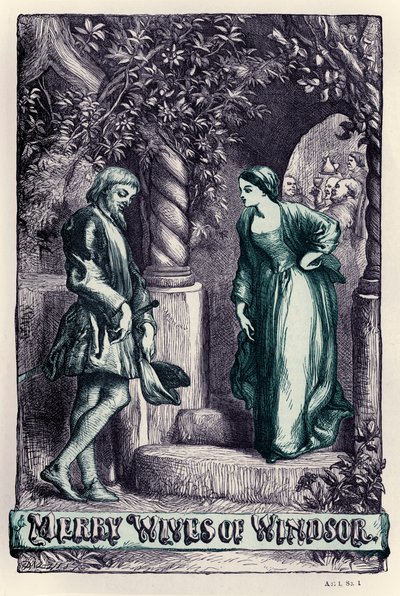 Die lustigen Weiber von Windsor von John (after) Gilbert