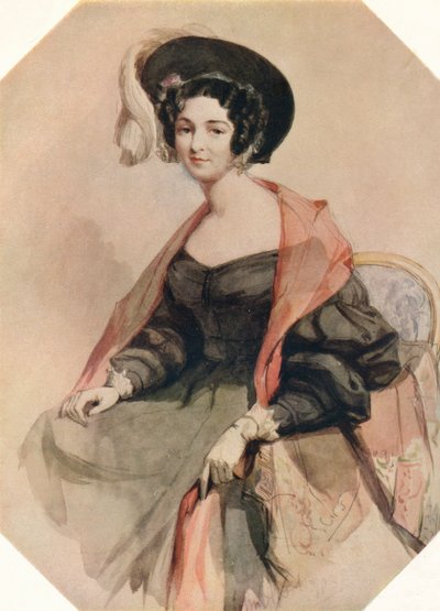 Porträt einer Dame, ca. 1855 von John Absolon