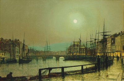 Ein Hafen im Mondlicht, 1883 von John Atkinson Grimshaw