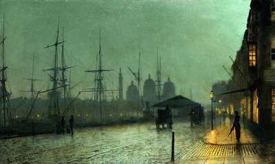 Humber Dockside, Hull, 1882 von John Atkinson Grimshaw