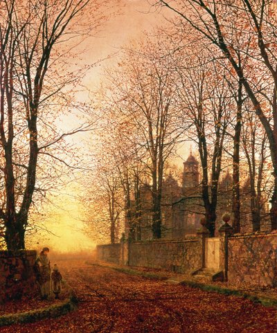 In der goldenen alten Zeit, ca. 1870 von John Atkinson Grimshaw