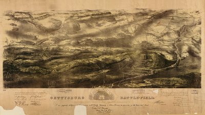 Schlachtfeld von Gettysburg von John Bachelder