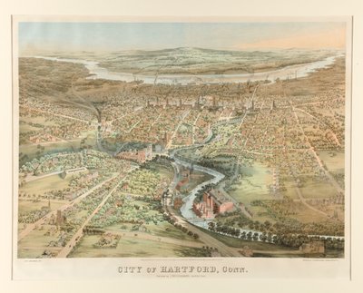 Stadt Hartford, Conn. von John Bachmann