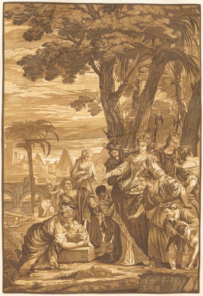 Das Auffinden des Moses von John Baptist Jackson after Veronese