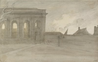 Pembroke College. Oxon. von John Baptist Malchair