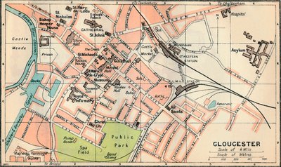 Gloucester, 20. Jahrhundert von John Bartholomew