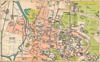 Oxford von John Bartholomew