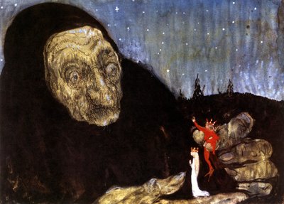 Zauberin und die Kinder des Königs von John Bauer