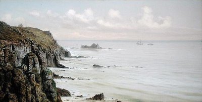 Eine felsige Küste von John Brett