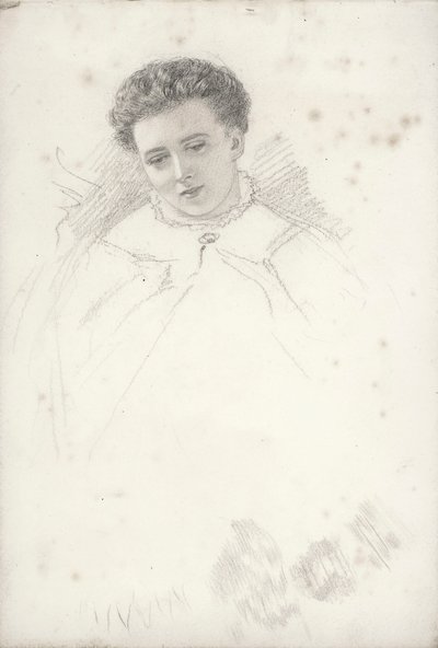 Unvollendetes Porträt einer Frau von John Brett