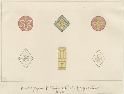 Blithfield Kirche - bemaltes Glas von John Buckler