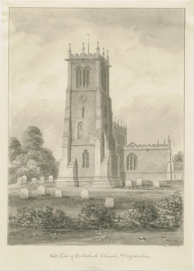 Eccleshall Church von John Buckler