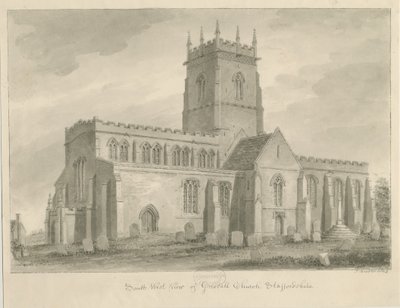 Gnosall Kirche von John Buckler