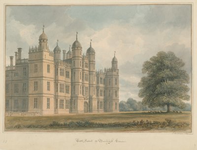 Burleigh House, Northamptonshire von John Buckler