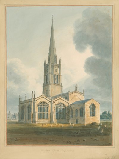 Oxfordshire - Bloxham Kirche von John Buckler