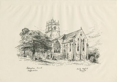 Pattingham Kirche: ?Zinkographie von John Buckler