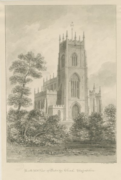 Penkridge Kirche von John Buckler