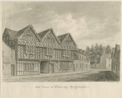 Penkridge Stadt - Altes Haus von John Buckler