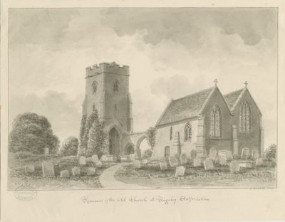Rugeley Kirche (Alt) von John Buckler