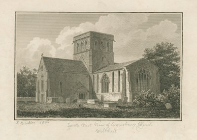 Wiltshire - Amesbury Kirche: Gravur, 1806 von John Buckler
