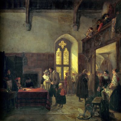 Zahltag in Haddon Hall von John Callcott Horsley