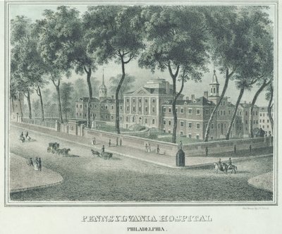 Pennsylvania Hospital, 1838 von John Caspar Wild