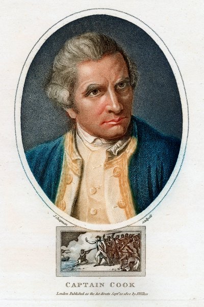Porträt von James Cook, 1800 von John Chapman