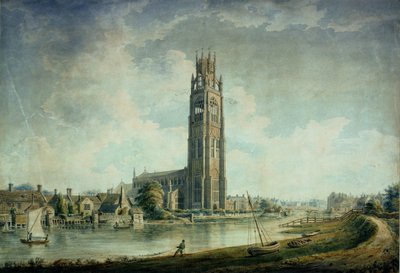 Boston Stump: Blick von Südwesten von John Chessell Buckler