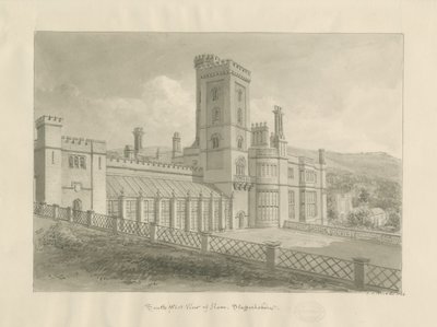 Ilam Hall von John Chessell Buckler