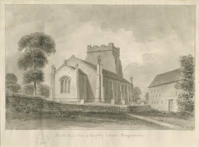 Kingsley Kirche: Sepia-Zeichnung, 1841 von John Chessell Buckler