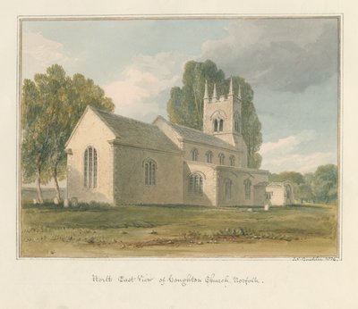 Norfolk - Houghton Kirche von John Chessell Buckler
