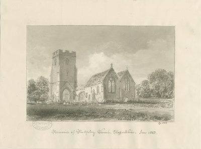 Rugeley Kirche von John Chessell Buckler