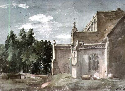 Kirche von East Bergholt: Ansicht von Osten von John Constable