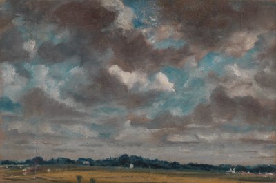 Weite Landschaft mit grauen Wolken, ca. 1821 von John Constable