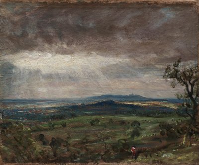 Hampstead Heath, Blick auf Harrow, ca. 1821 von John Constable