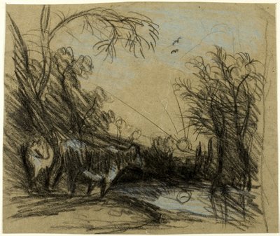 Landschaft mit Kühen von John Constable
