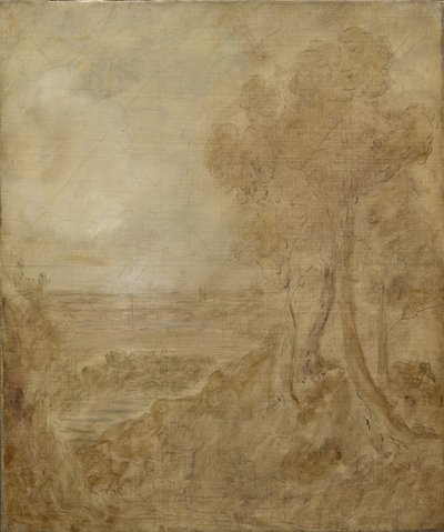 Skizze für "Dedham Vale", ca. 1827 von John Constable