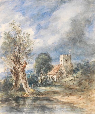 Kirche von Stoke Poges von John Constable