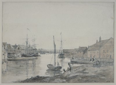 Lagerhäuser und Schiffe auf der Orewell in Ipswich von John Constable