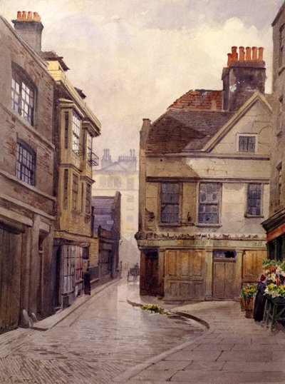 Bartholomew Close, London, 1889 von John Crowther