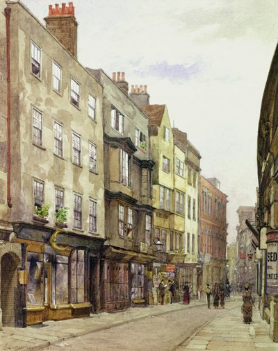 Holywell Street Blick nach Westen, 1882 von John Crowther