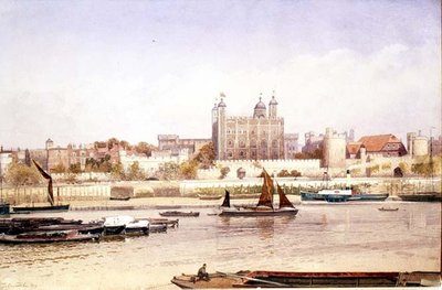Tower of London von der Südbank von John Crowther