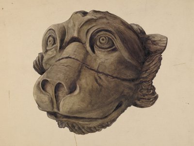 Katzenkopf-Gargoyle von John Davis
