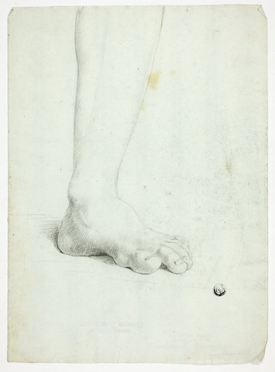 Linkes Bein einer stehenden Figur von John Downman