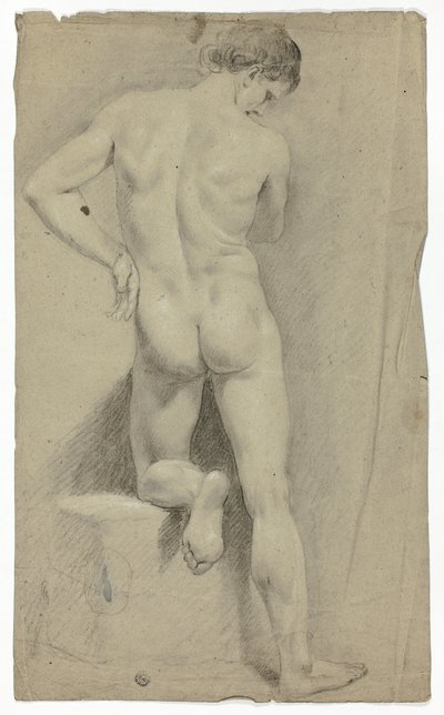 Stehender Akt von hinten von John Downman