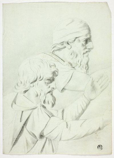 Zwei Männer im Profil (aus Basrelief) von John Downman