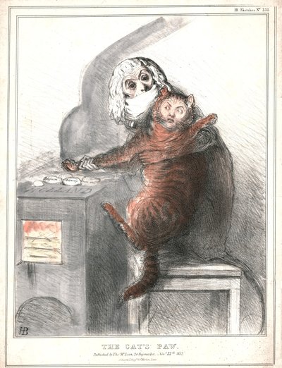 Die Katzenpfote, 1832 von John Doyle