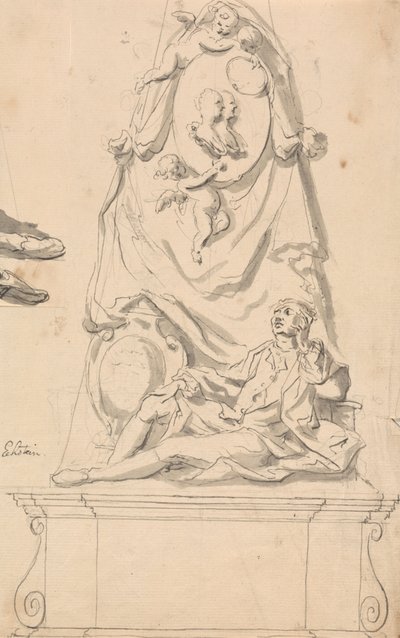 Entwurf für ein Grabdenkmal von John Eckstein