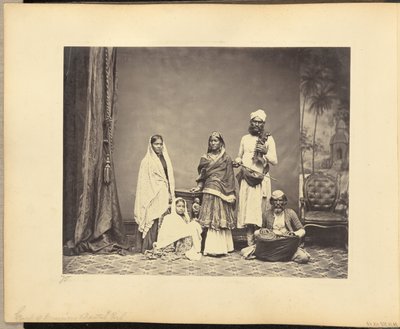Gruppe von Musikern und Nautch-Mädchen von John Edward Saché