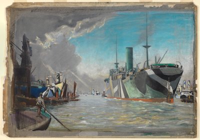 Am Londoner Fluss von John Everett